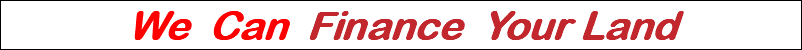We Can Finance Your Land 